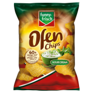 Aldi Süd  FUNNY FRISCH Ofen Chips 125 g, Sour Cream