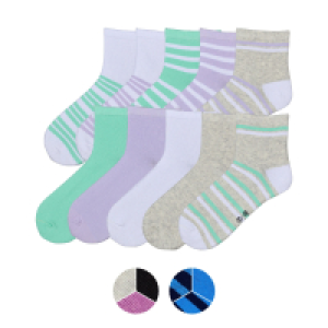 Aldi Süd  LILY & DAN Kinder Sneaker-Socken, 10er-Pack - Ankle