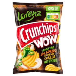 LORENZ Crunchips WOW 110 g, Jalapeño & Cream Cheese
