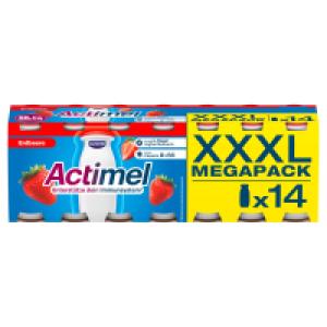 Aldi Süd  DANONE Actimel XXL 14 x 100 ml, Erdbeere