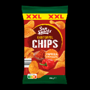 SUN SNACKS Kartoffelchips XXL Paprikageschmack