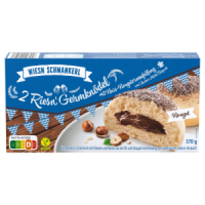 Aldi Süd  WIESN SCHMANKERL Germknödel Wiesn, vegan Nougat