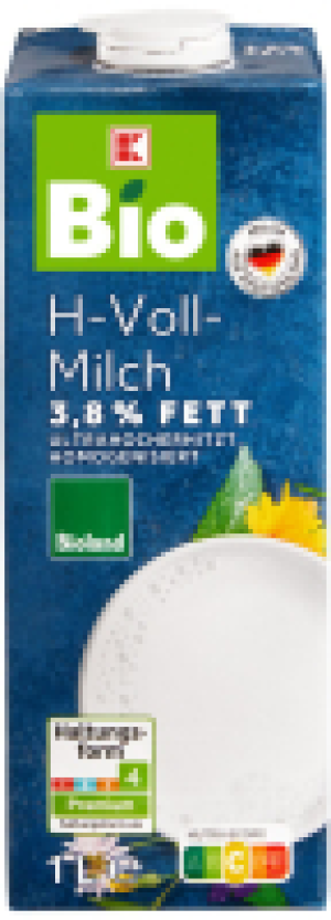 Kaufland  K-BIO Bioland H-Vollmilch 3,8 % Fett