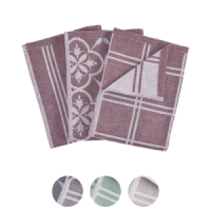CROFTON Baumwoll Geschirrtücher 3er-Pack