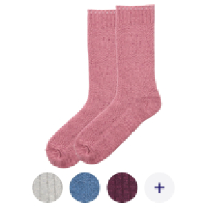 UP2FASHION WOMEN Damen Wollsocken mit Seide