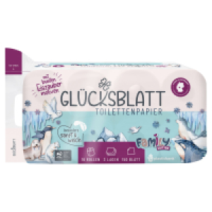 Aldi Süd  GLÜCKSBLATT Toilettenpapier Limited Edition 16 x 150 Blatt