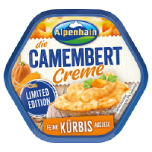 Aldi Süd  ALPENHAIN Camembert Creme 125 g, Kürbis