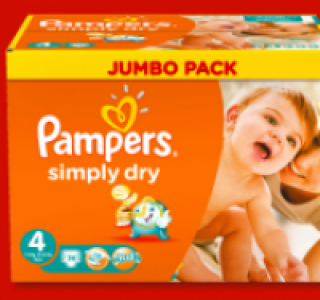 PAMPERS Simply Dry Jumbo Pack 13.79 €