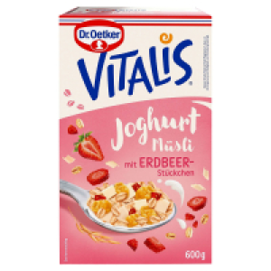 DR. OETKER Vitalis M&uuml;sli 600 g, Joghurt mit Erdbeere