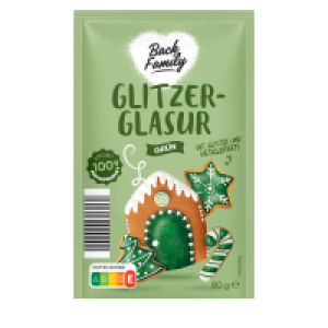 BACK FAMILY Dekorschrift Glitter 4 x 25 g
