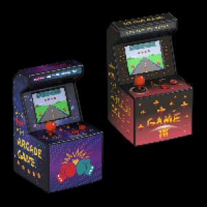TOYLINO Tragbares Retro-Arcadespiel