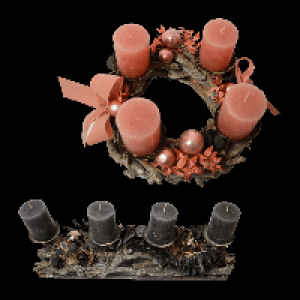 GARDENLINE Advents-Rebenkranz / -Schiffchen