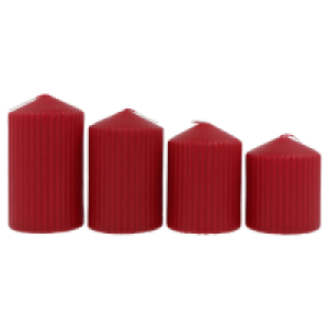 HOME CREATION Adventstumpen 4er-Pack