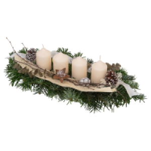 GARDENLINE, Adventsschiffchen groß 40 cm, rosa