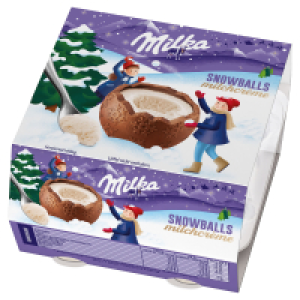 MILKA Snow Balls 112 g, Milchcreme