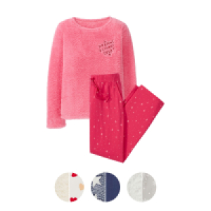 UP2FASHION WOMEN Damen Fleece Pyjama-Set