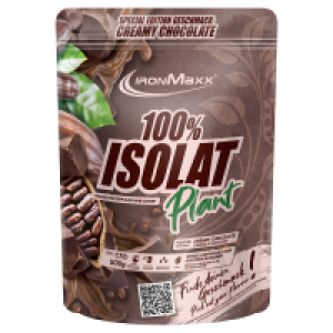 IRONMAXX 100 % Isolat Plant Pulver 500 g, Cremige Schokolade