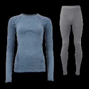 ADVENTURIDGE Ski-Unterw&auml;sche mit Merinowolle