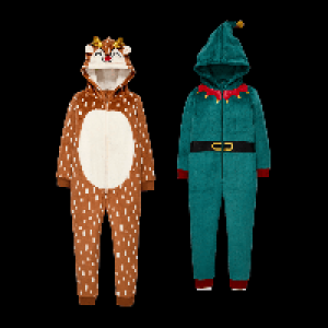 Aldi Nord L L&D Weihnachts-Pl&uuml;sch-Einteiler