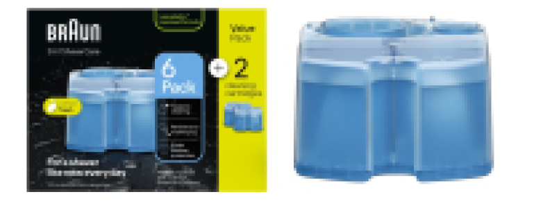 BRAUN Reinigungskartuschen für Reinigungsstationen