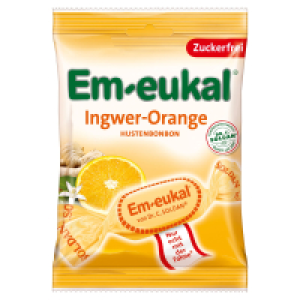 Aldi Süd  EM-EUKAL® Bonbons, Ingwer-Orange 90 g