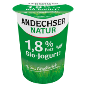 Aldi Süd  ANDECHSER NATUR Andechser Bio-Joghurt 1,8 %, 500 g