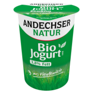 Aldi Süd  ANDECHSER NATUR Andechser Bio-Jogurt 3,8 %, 500 g