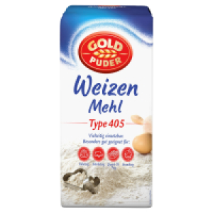 Aldi Süd  GOLDPUDER Weizenmehl Type 405 2,5 kg