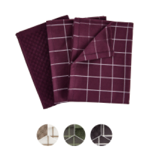 Aldi Süd  CROFTON Strukturierte Geschirrtücher, 3er-Packung