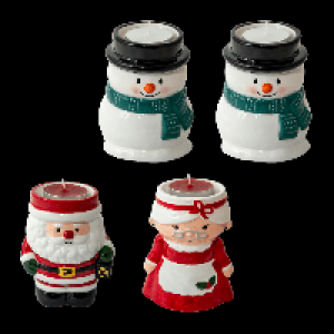 HOME CREATION Weihnachts-Teelichthalterset