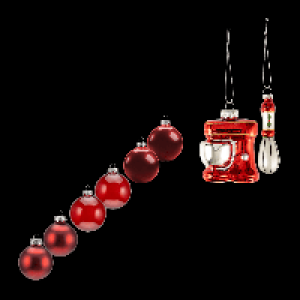 HOME CREATION Weihnachtskugeln aus Glas