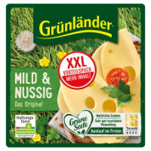 Aldi S&uuml;d  GR&Uuml;NL&Auml;NDER XXL 240 g, mild und nussig