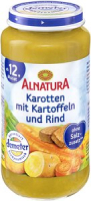 Alnatura Karotten mit Kartoffeln und Rind