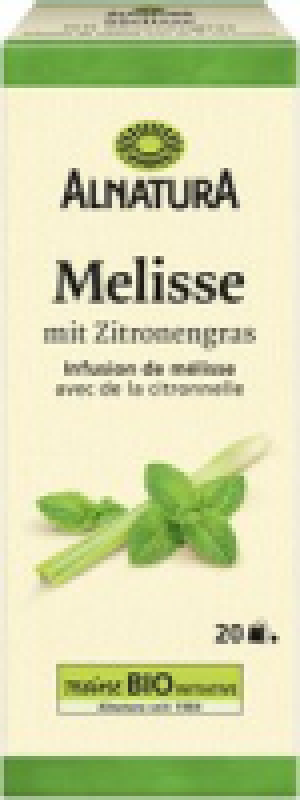 Alnatura Melissentee mit Zitronengras