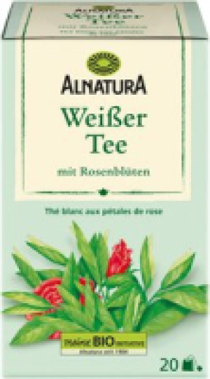 Alnatura Wei&szlig;er Tee mit Rosenbl&uuml;ten