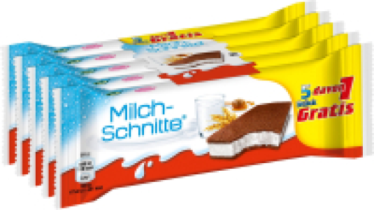 KINDER FERRERO Milch-Schnitte 5 davon 1 gratis, 140g