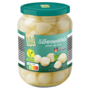 KINGS CROWN Eingelegte Gew&uuml;rzgurken, Silberzwiebeln