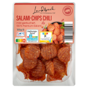 LANDBECK Salami Chips 100 g, Chili