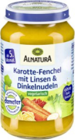 Alnatura Alnatura Karotte-Fenchel mit Linsen und Dinkelnudeln