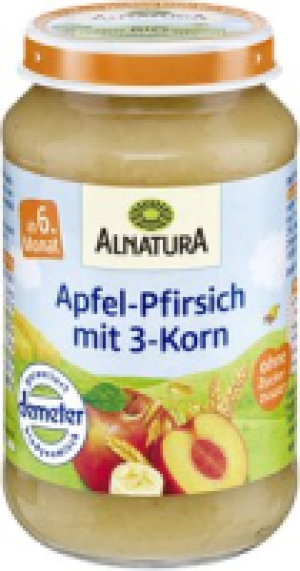 Alnatura Apfel-Pfirsich mit Drei-Korn