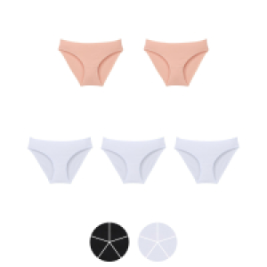 UP2FASHION BASICS Damen Slips 5er-Pack