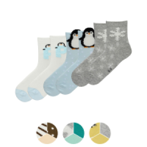 L&D Kinder-Socken, Tierdesign 3er-Set