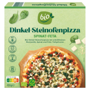 BIO Dinkel-Pizza 410 g, Spinat-Feta