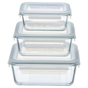 CROFTON CROFTON, Frischhaltedosen Glas 3-er Set