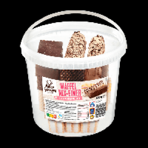 Aldi Nord Alpenschmaus ALPENSCHMAUS Waffelmix-Eimer