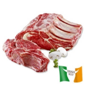 Frisches Irisches Entrecôte mit Rippe