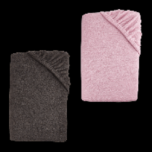 Aldi Nord Novitesse NOVITESSE Jersey-Frottee-Spannbetttuch, B x L: ca. 90 x 200 cm