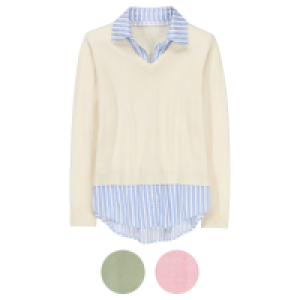Aldi S&uuml;d  UP2FASHION WOMEN Damen Pullover 2 in 1