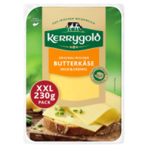 KERRYGOLD K&auml;sescheiben XXL 230 g, Cheddar Butterk&auml;se