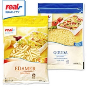 Gouda, gerieben oder Edamer, gestiftelt